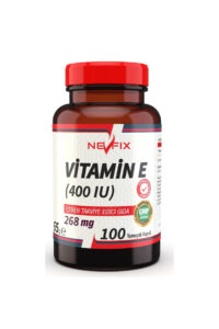قرص ویتامین E مقدار 268 میلی گرم برند Nevfix – بسته 100 عددی