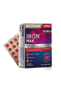 قرص Iron Max نوتراکسین (آهن، ویتامین C، ویتامین B6، اسید فولیک، B12)