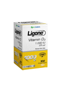 کپسول ویتامین D3 برند Ligone مقدار 1000ıu – بسته 100 عددی