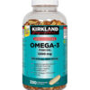 کپسول امگا 3 ۱۲۰۰ میلی گرم Kirkland – بسته ۳۳۰ عددی