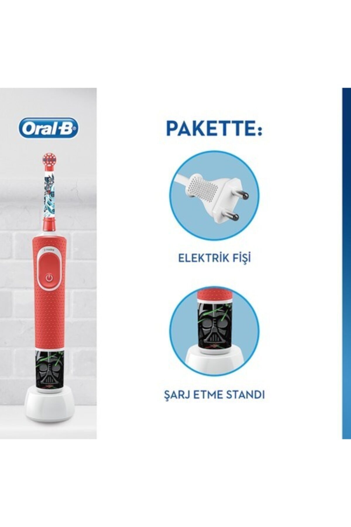 مسواک برقی بچگانه Oral-B مدل D100 طرح جنگ ستارگان - تصویر 3