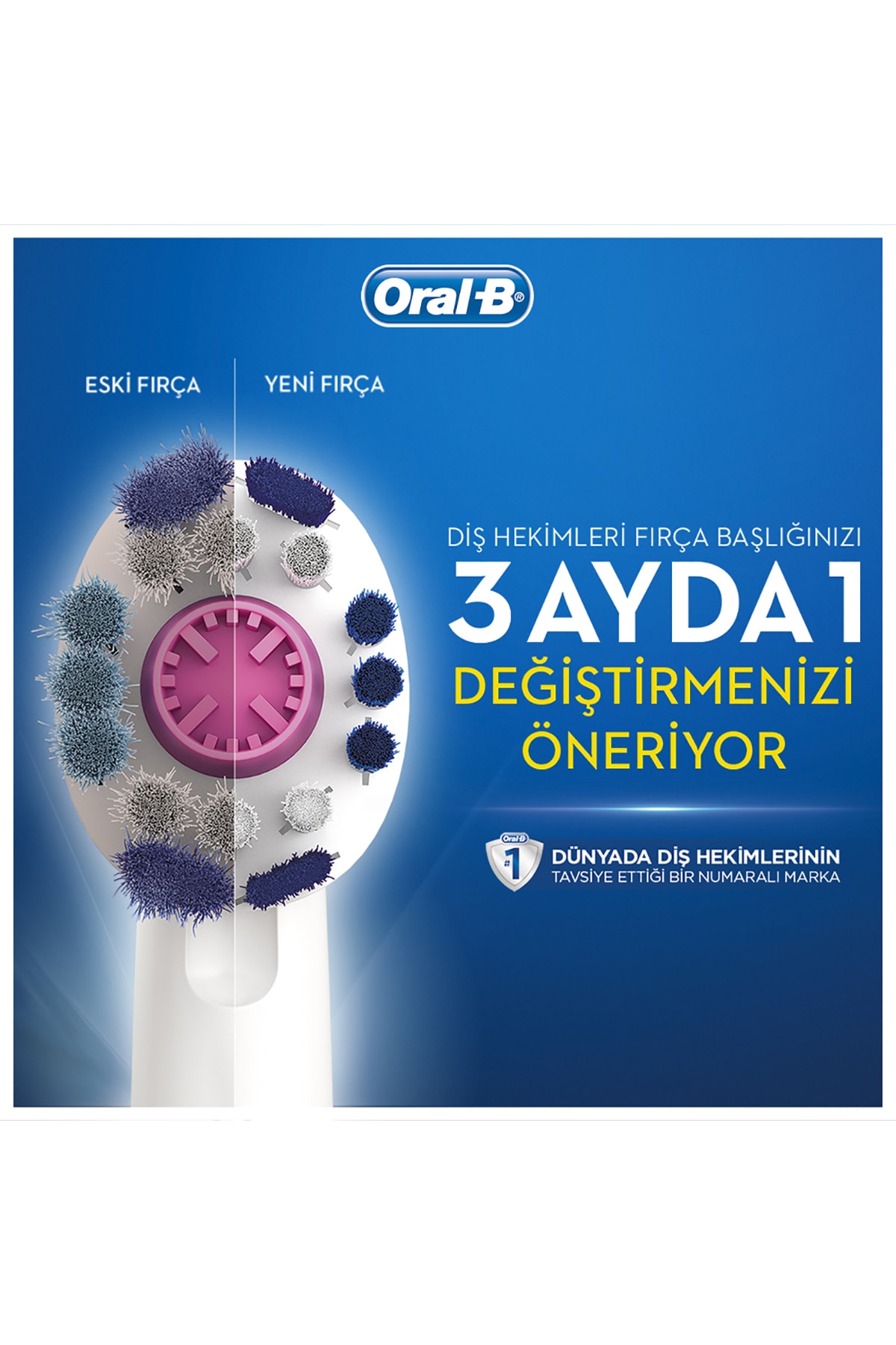 سری یدک مسواک شارژي اورال بی مدل 3D white بسته 4 عددی - تصویر 3