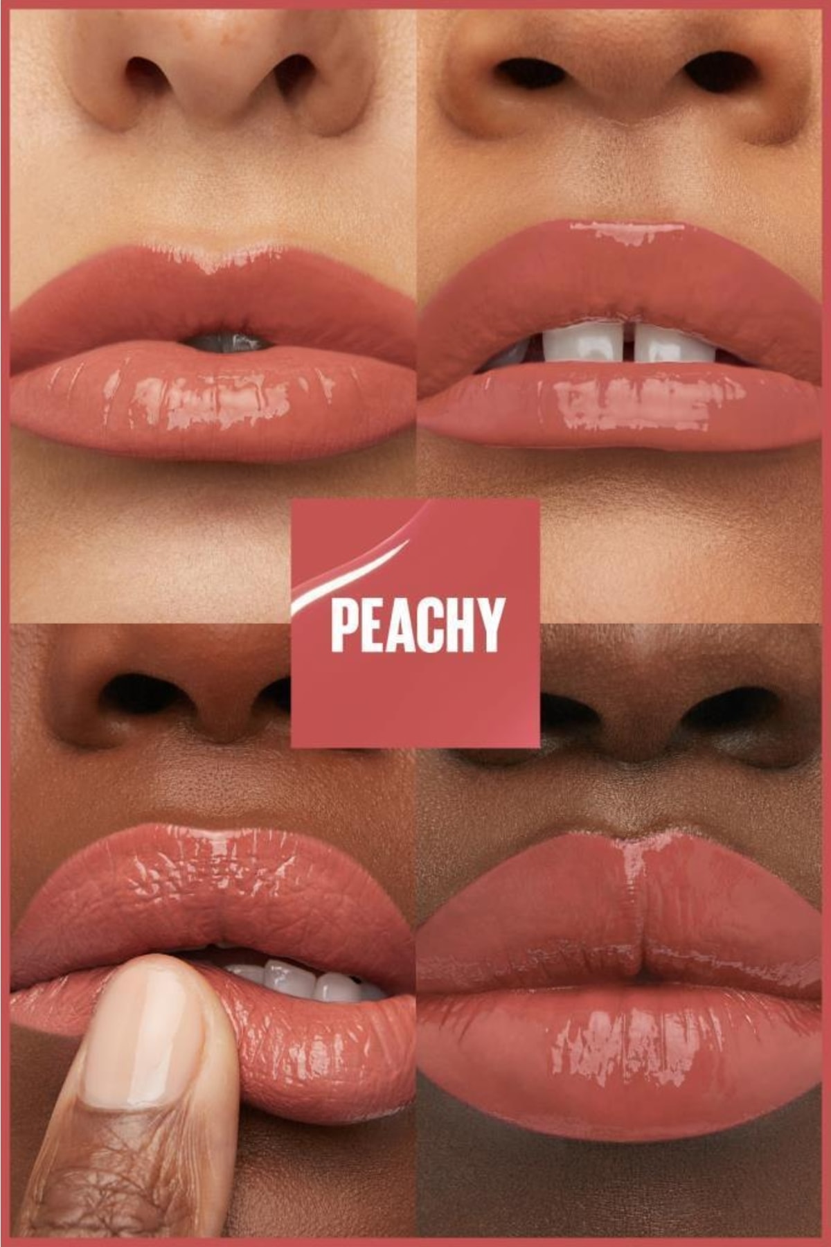 رژ لب مایع میبلین مدل super stay Vinyl Ink کد رنگ 15 Peachy