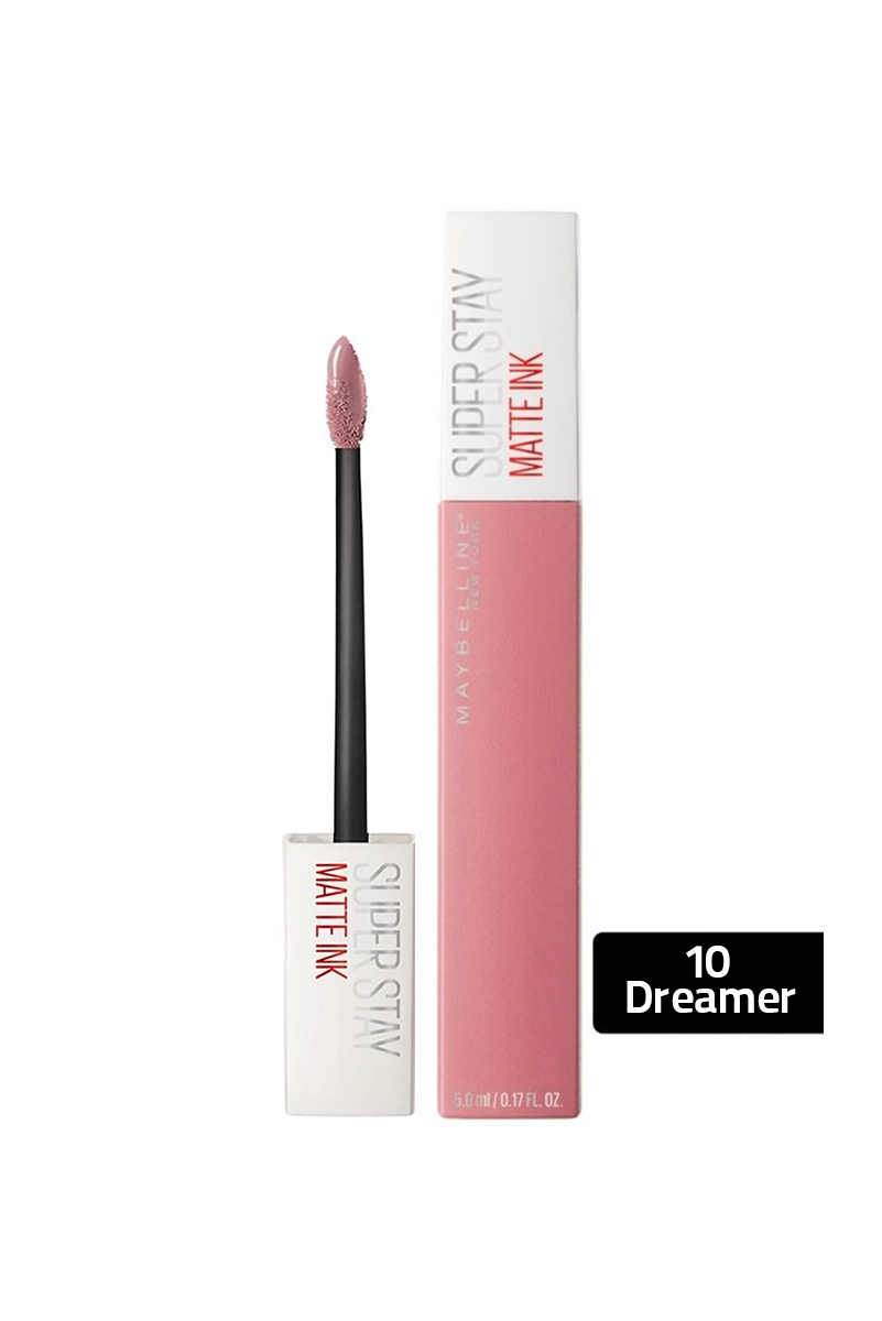 رژ لب مایع مات میبلین مدل Super Stay Matte Ink کد رنگ 10 Dreamer