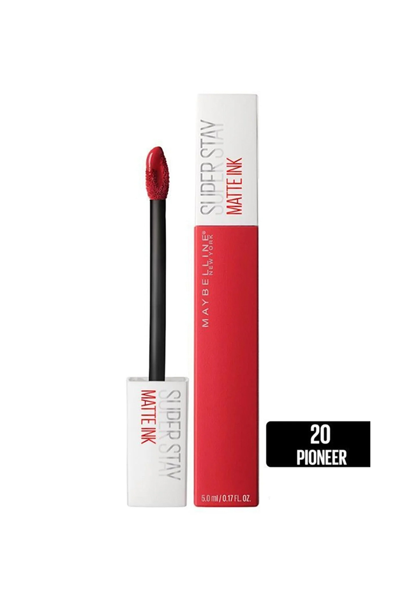 رژ لب مایع مات میبلین مدل Super Stay Matte Ink کد رنگ 20 Pioneer