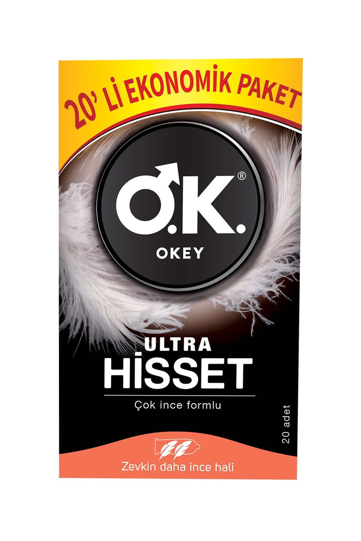 کاندوم فوق نازک Okey مدل Ultra Hisset بسته ۲۰ عددی - تصویر 3