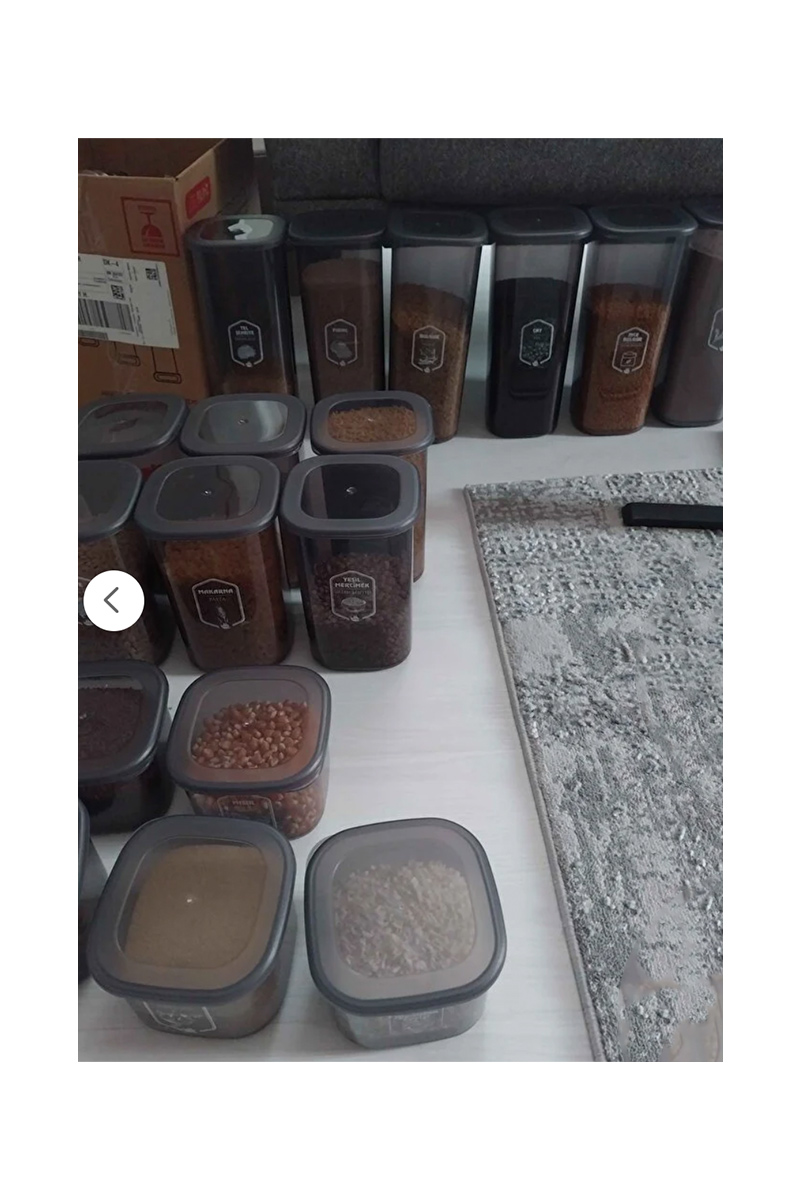 ست ۲۴ تکه ظروف نگهداری حبوبات کیچن لایف کد MCH009691 - تصویر 7