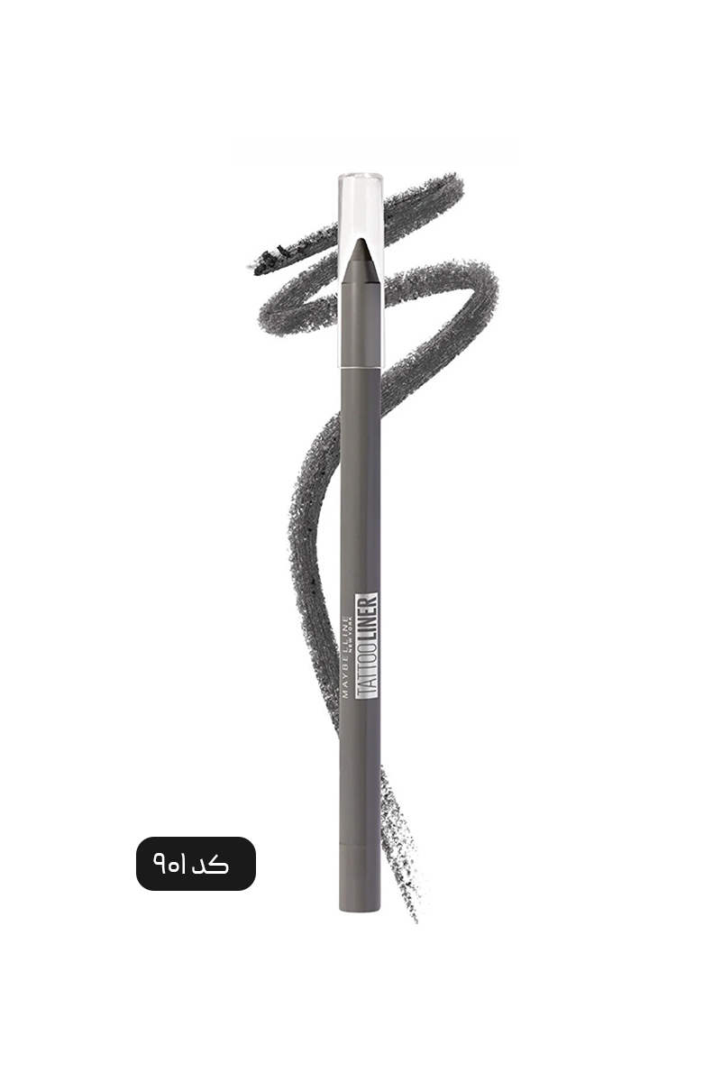 خط چشم مدادی خاکستری میبلین مدل Tattoo Liner کد 901