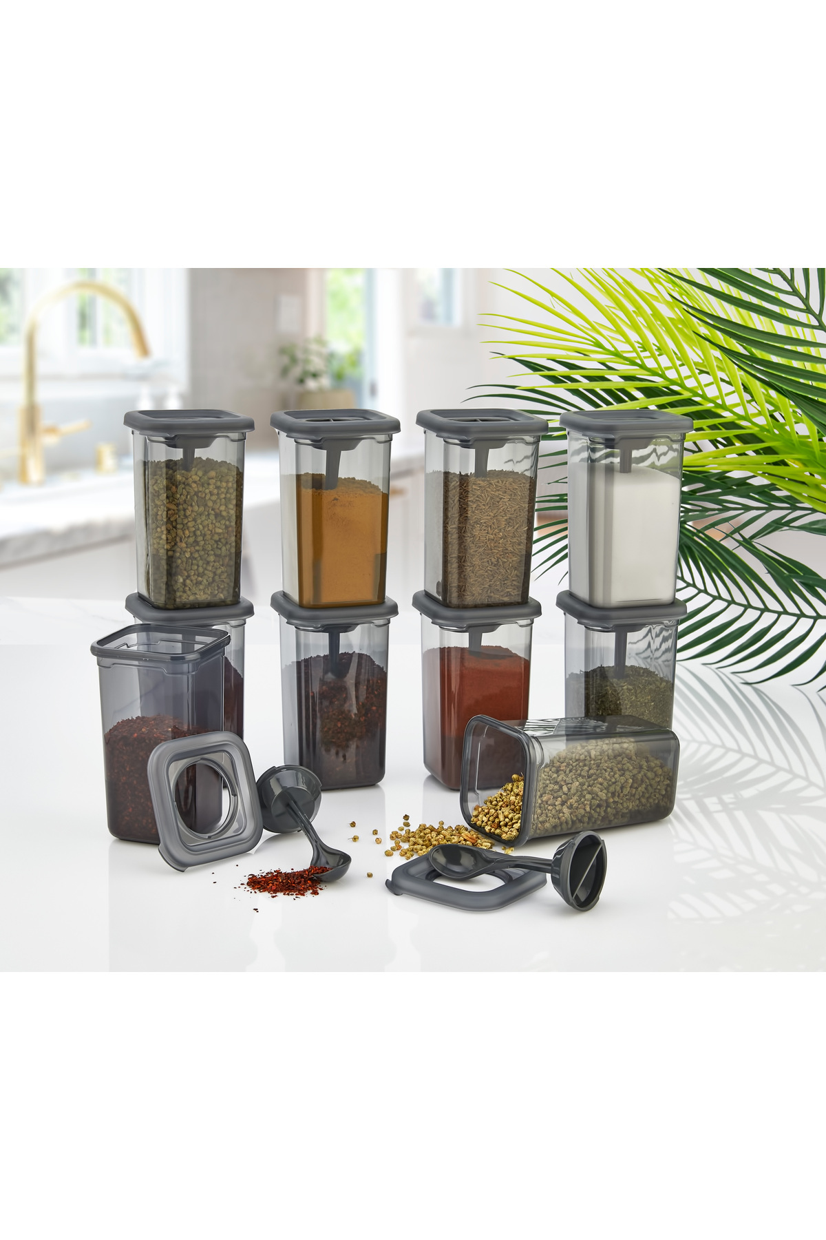 ست ۱۲ تکه ظروف نگهدارنده قاشق دار Kitchen Life کد MCH009743 - تصویر 3