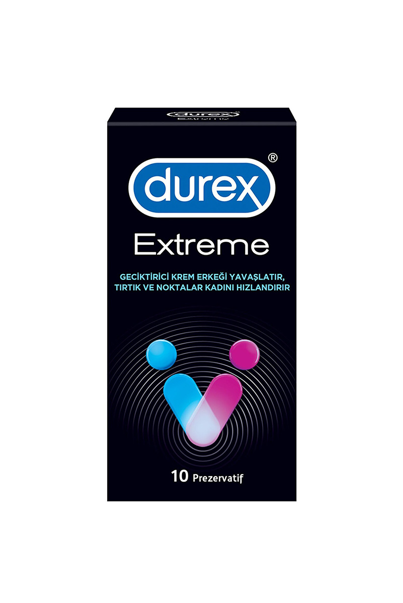 کاندوم خاردار Durex مدل Extreme بسته ۱۰ عددی