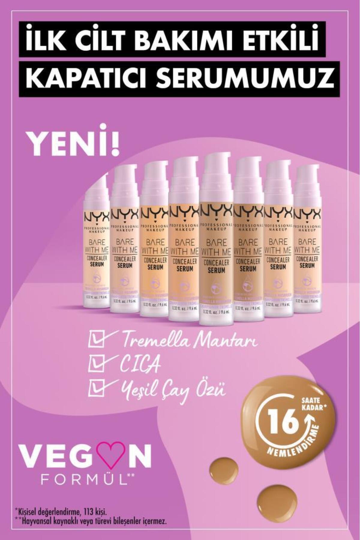 سرم کانسیلر NYX مدل Bare With Me کد 04 Beige - تصویر 5