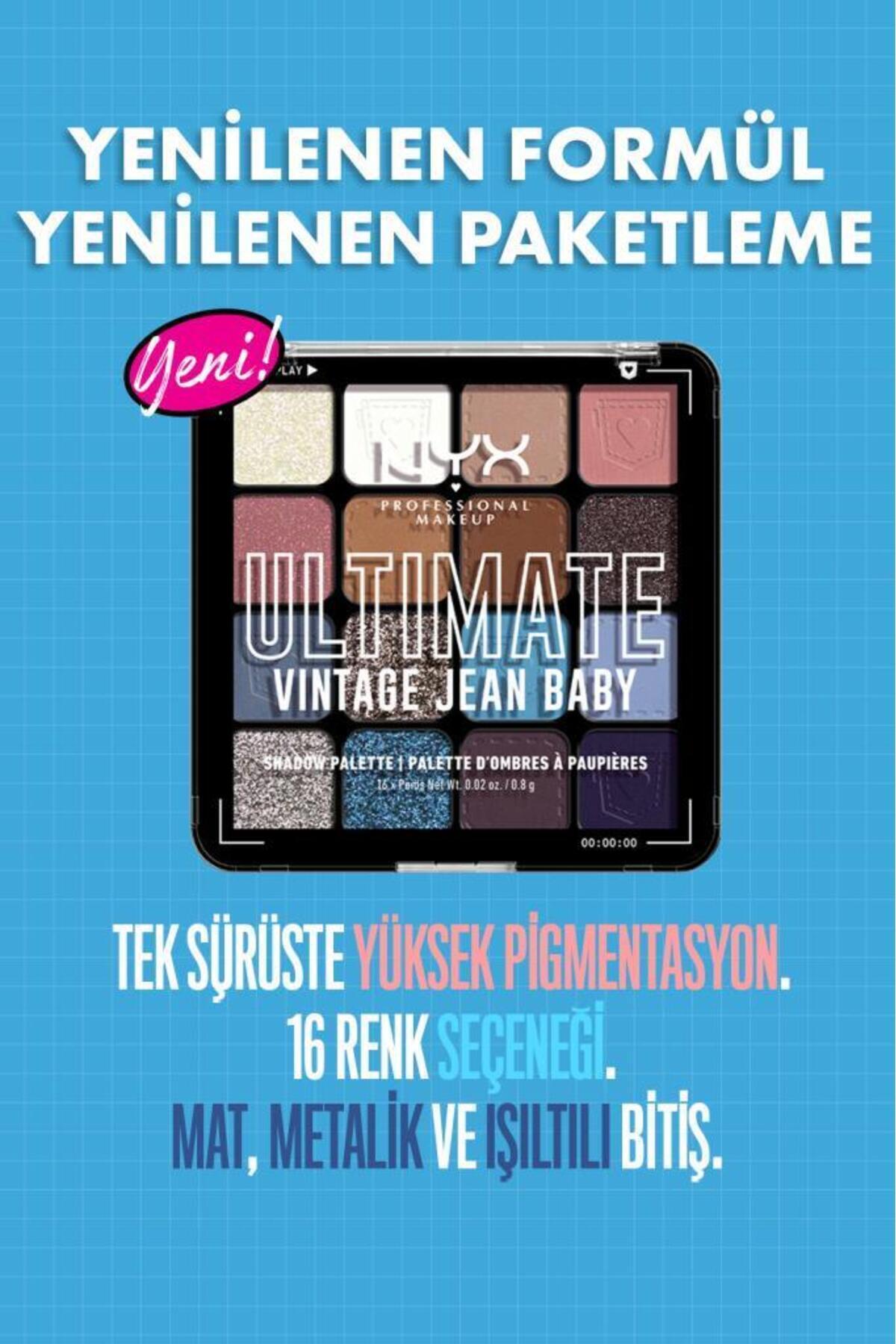 پالت سایه چشم NYX مدل Ultimate Vintage Jean Baby - تصویر 3