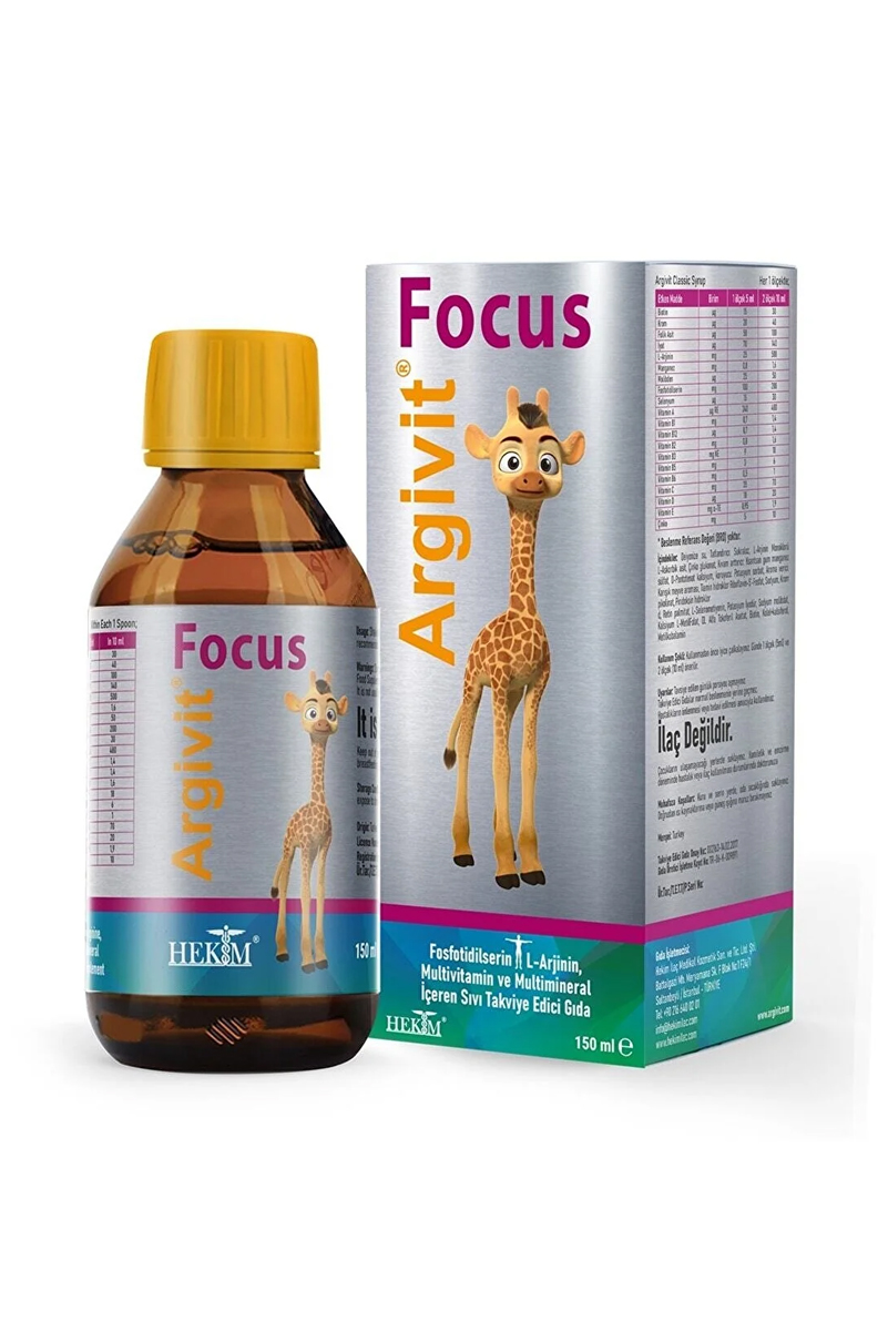 شربت مولتی ویتامین افزایش قد Argivit focus