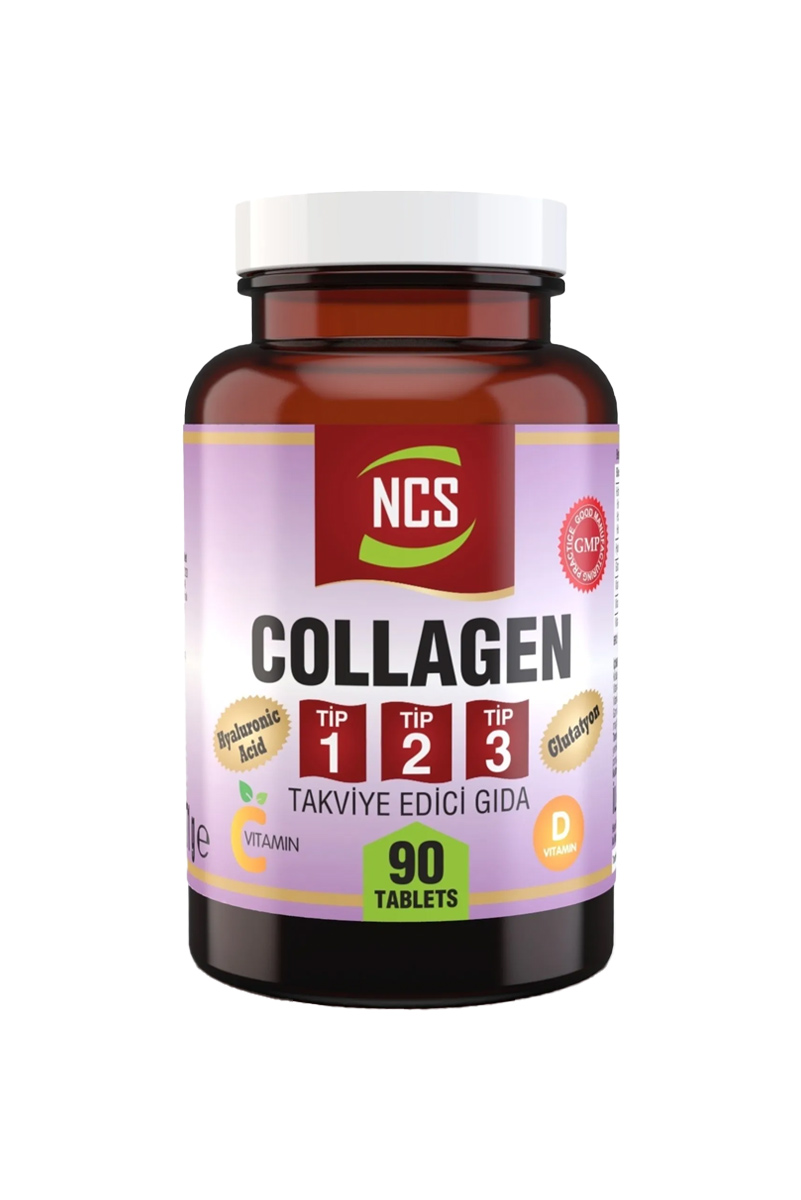 قرص-کلاژن-هیدرولیز-شده-نوع-1-2-3--Ncs---بسته-۹۰-عددی