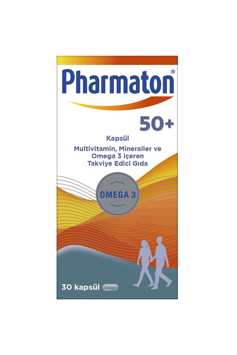 کپسول مولتی ویتامین 50 Plus فارماتون - بسته ۳۰ عددی
