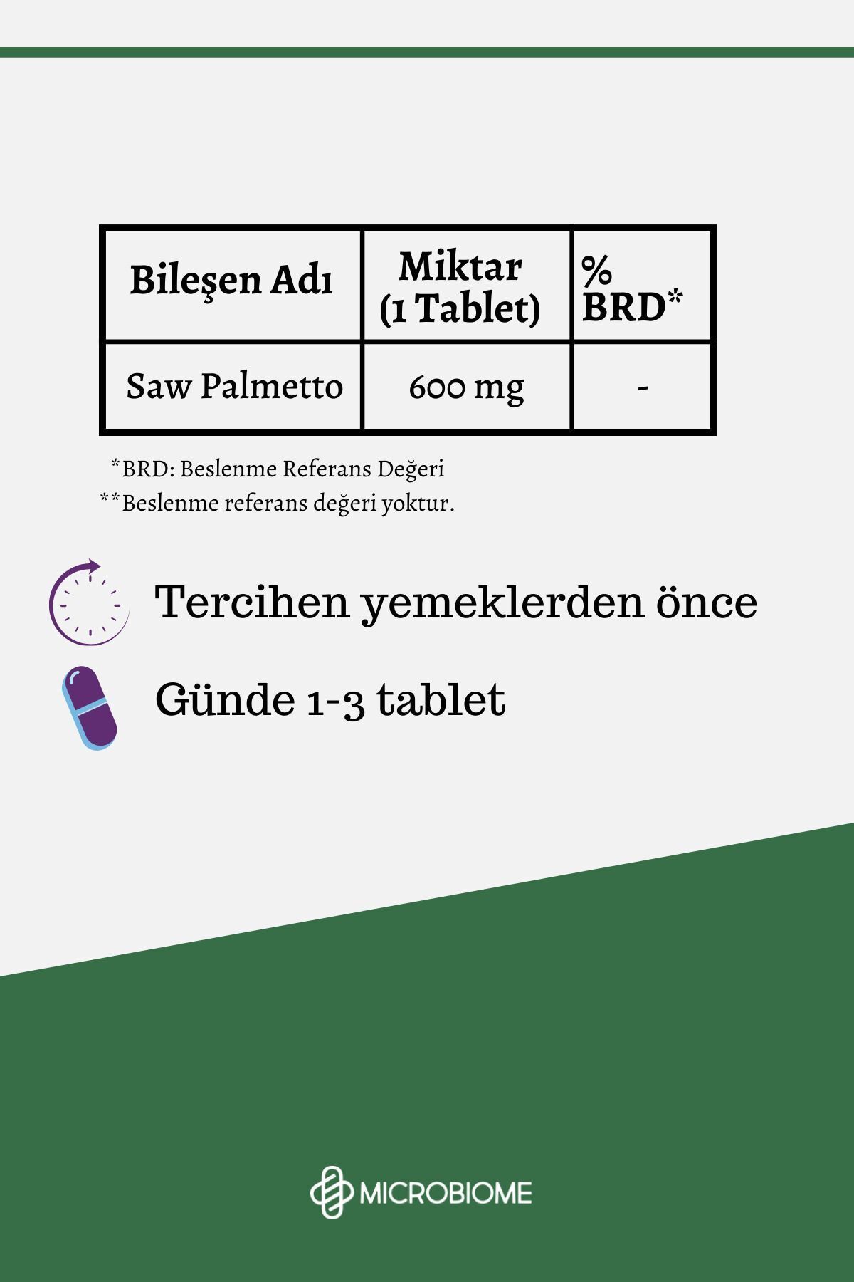 قرص Saw Palmetto برند Microbiome - بسته ۳۰ عددی - تصویر 3