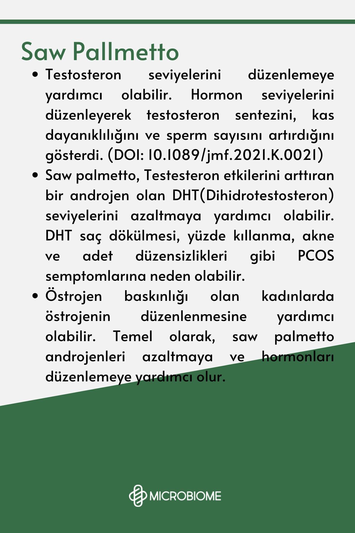 قرص Saw Palmetto برند Microbiome - بسته ۳۰ عددی - تصویر 5