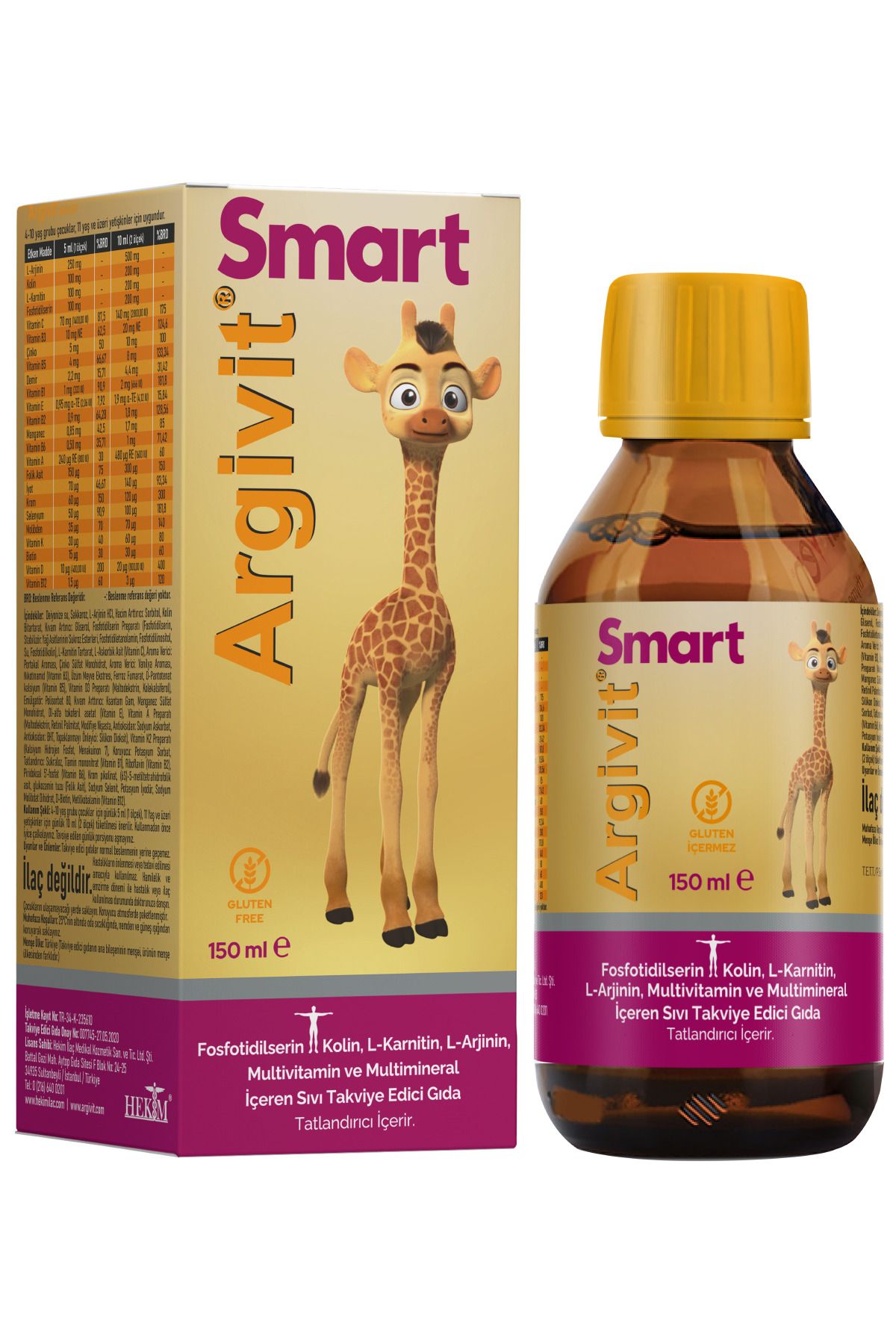 شربت مولتی ویتامین مینرال افزایشArgivit Smart - تصویر 3