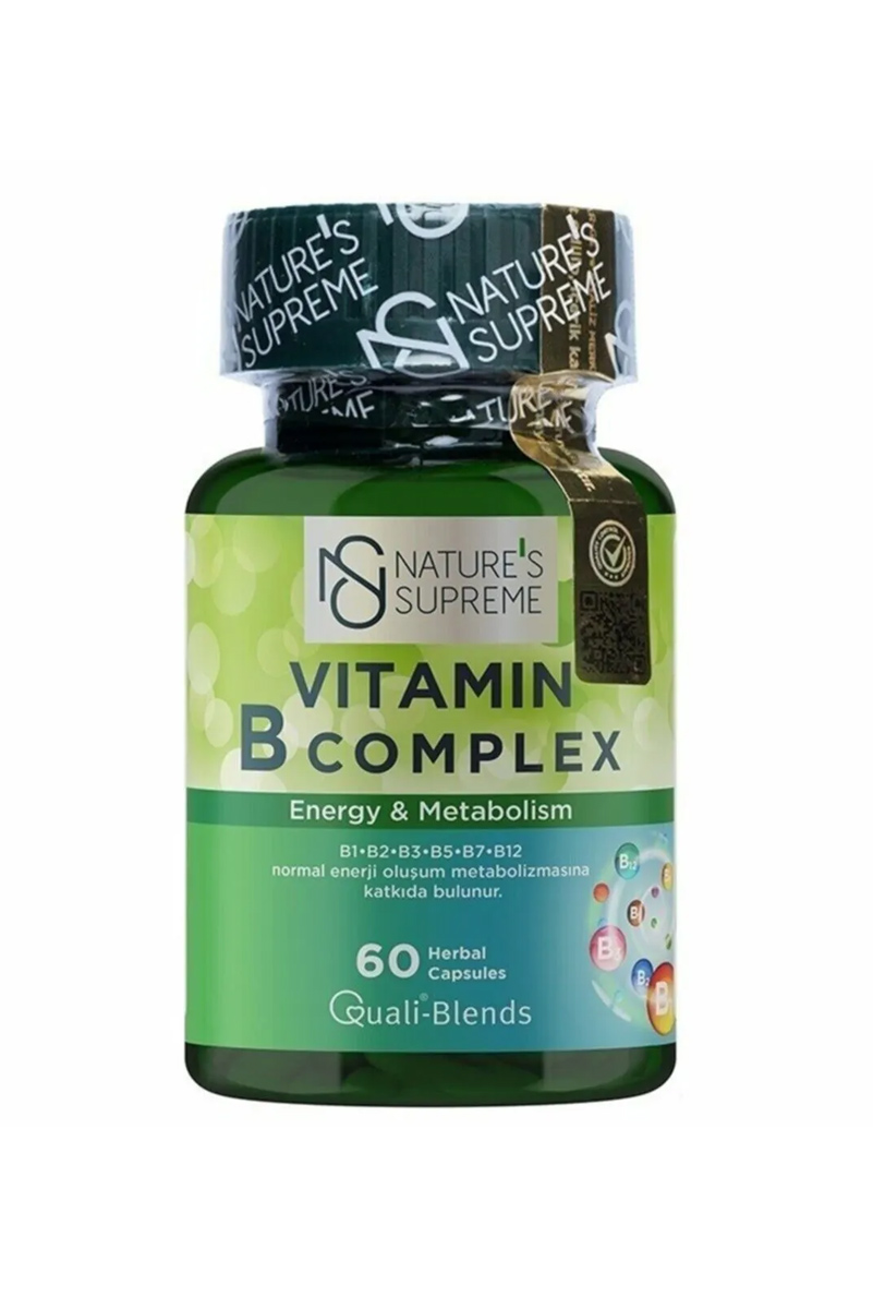 قرص ویتامین Bکمپلکس Natures Supreme - بسته ۶۰ عددی