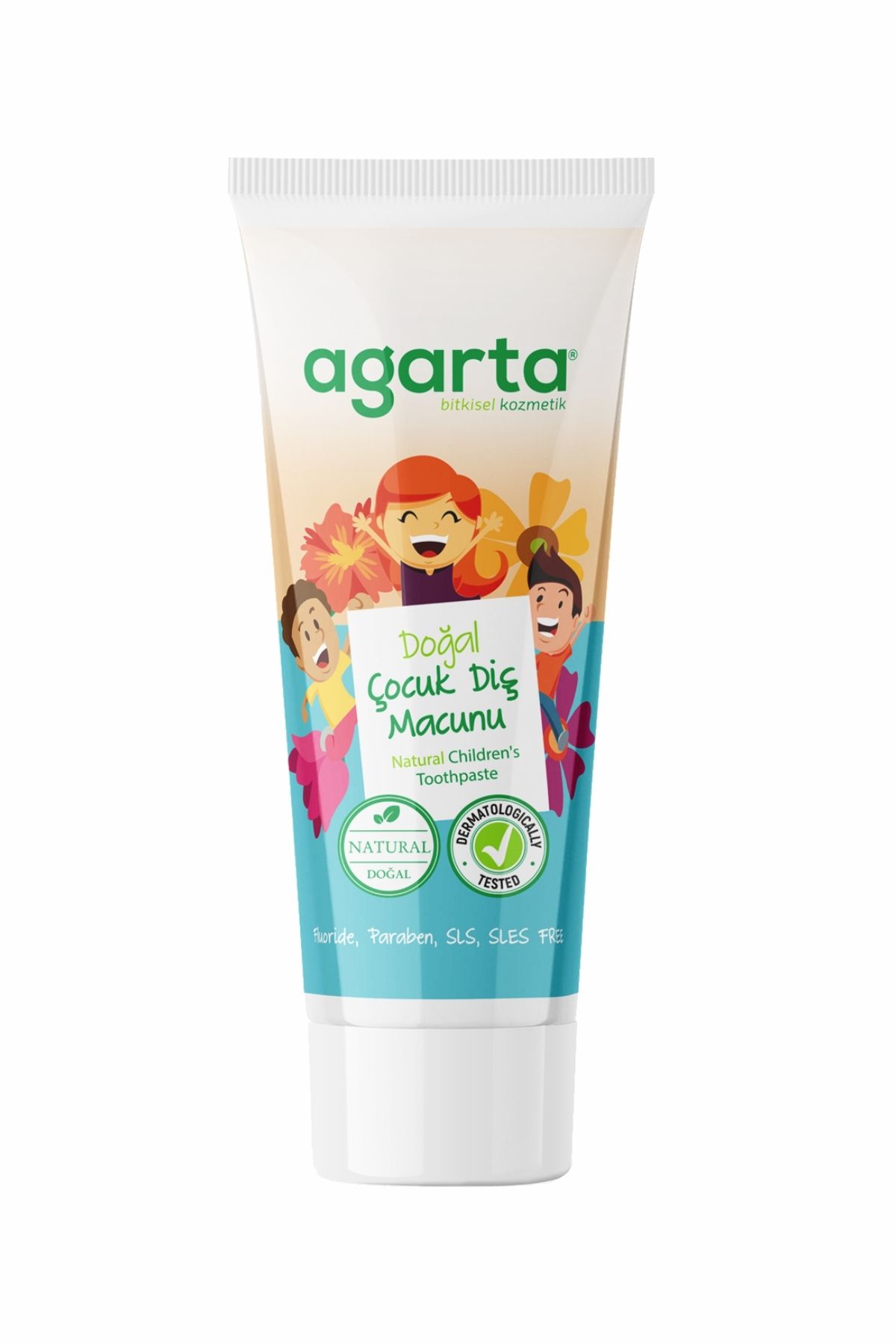 خمیر دندان بدون فلوراید توت فرنگی مخصوص کودکان Agarta - مقدار 75 ml