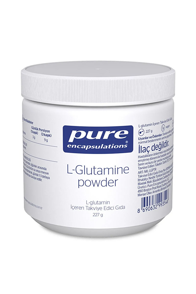 پودر ال گلوتامین Pure Encapsulations - مقدار ۲۲۷g