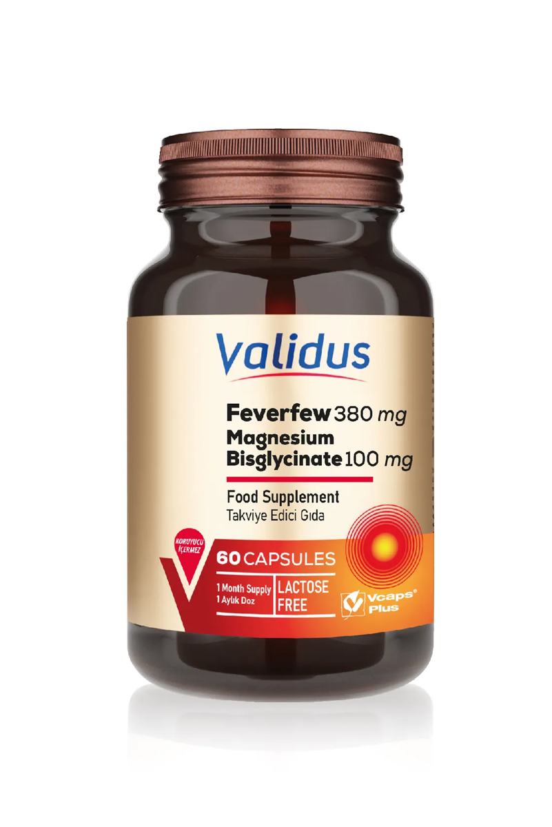 کپسول Feverfew برند Validus - بسته ۶۰ عددی