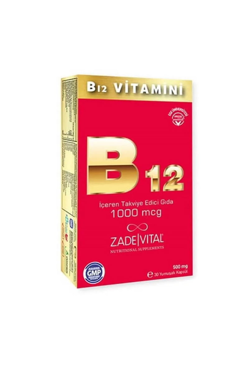 کپسول ویتامین B12 برند Zade Vital - بسته 30 عددی