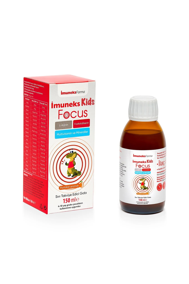 شربت مکمل غذایی کودکان حاوی ال آرژنین Imuneks - مقدار 150ml
