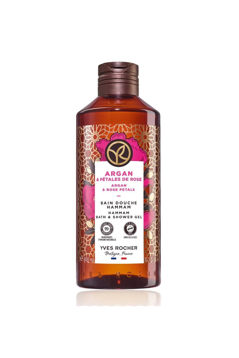ژل دوش مرطوب کننده آرگان و رز شرقی ایوروشه حجم 400 ml