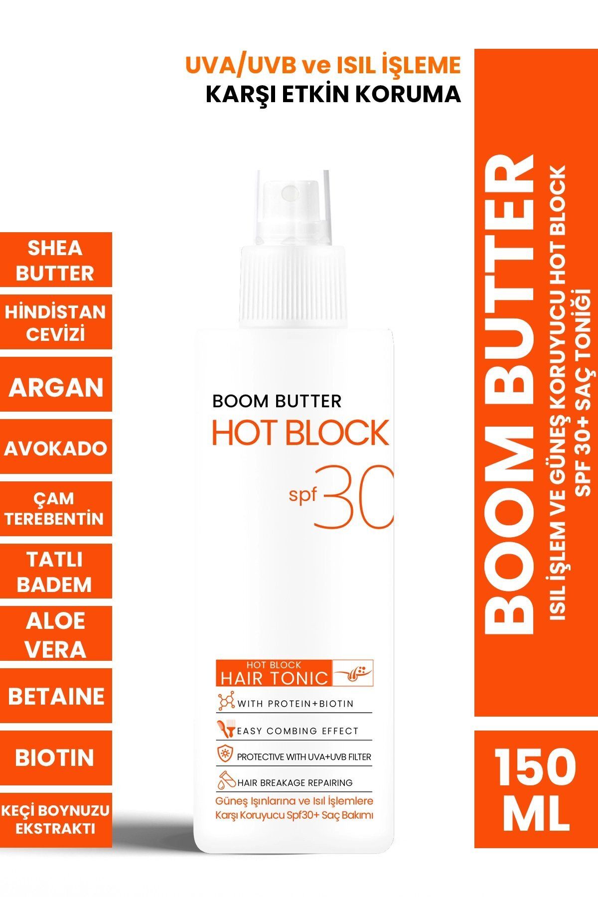 تونیک ضد حرارت و آفتاب مو Boom Butter