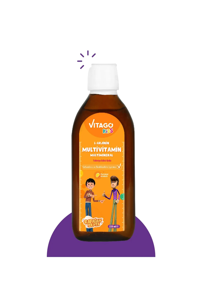 شربت مولتی ویتامین ال آرژنین کودکان Vitago Kids