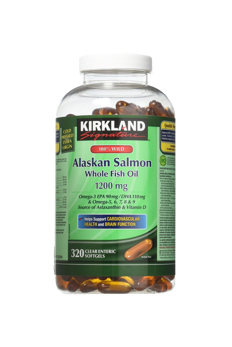 کپسول روغن ماهی سالمون آلاسکا KIRKLAND - بسته ۳۲۰ عددی
