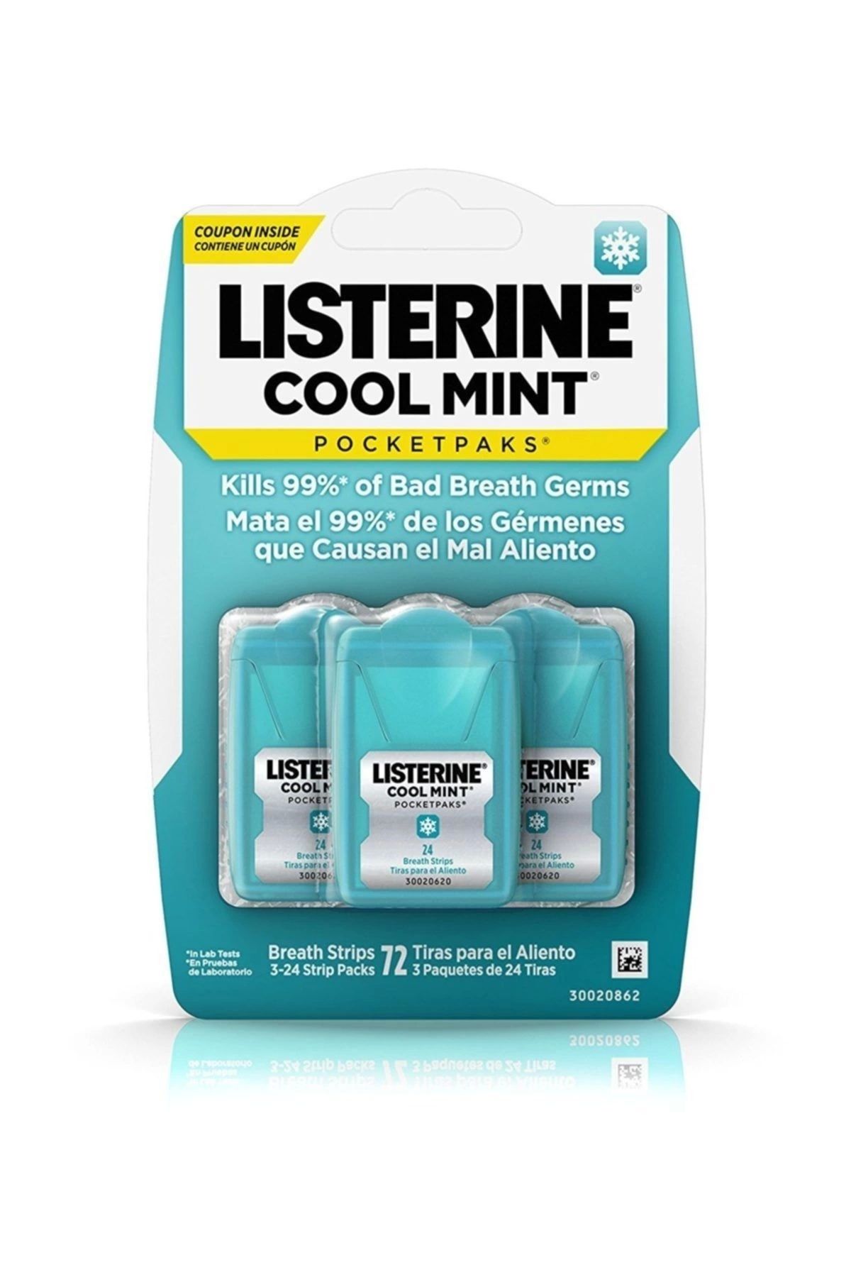 نوار خوشبوکننده دهان Listerine بسته ۳ عددی