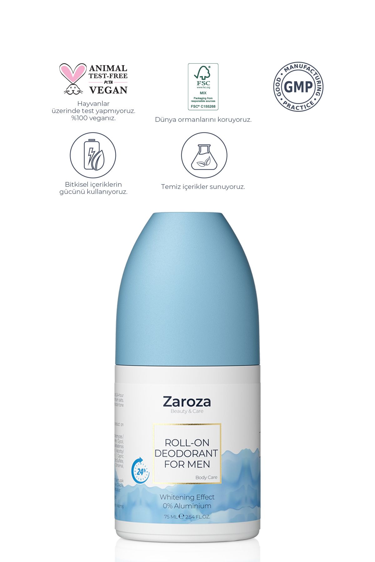 مام ضد تعریق و سفیدکننده مردانه ZAROZA حجم 75 ml