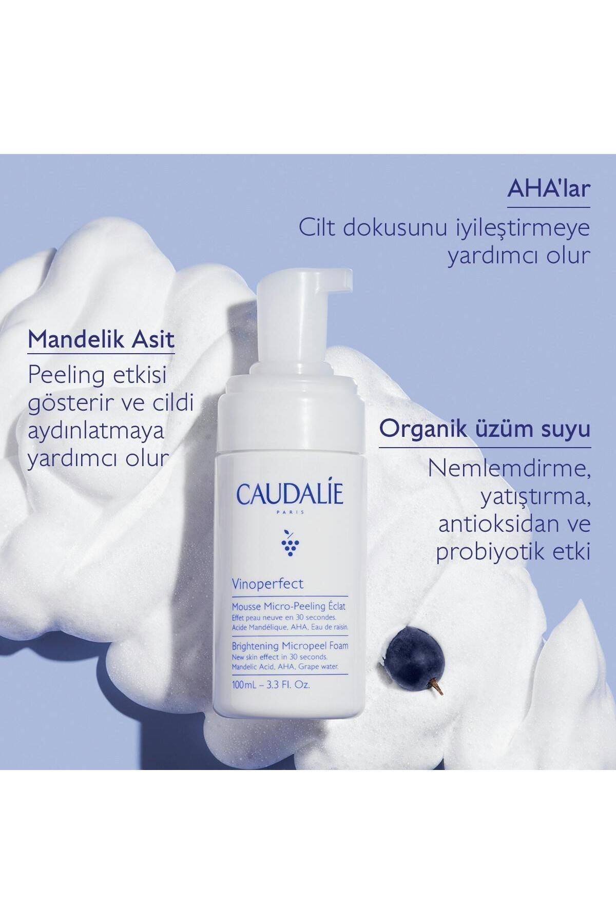 فوم شست و شوی پیلینگ Caudalie حجم 100 ml