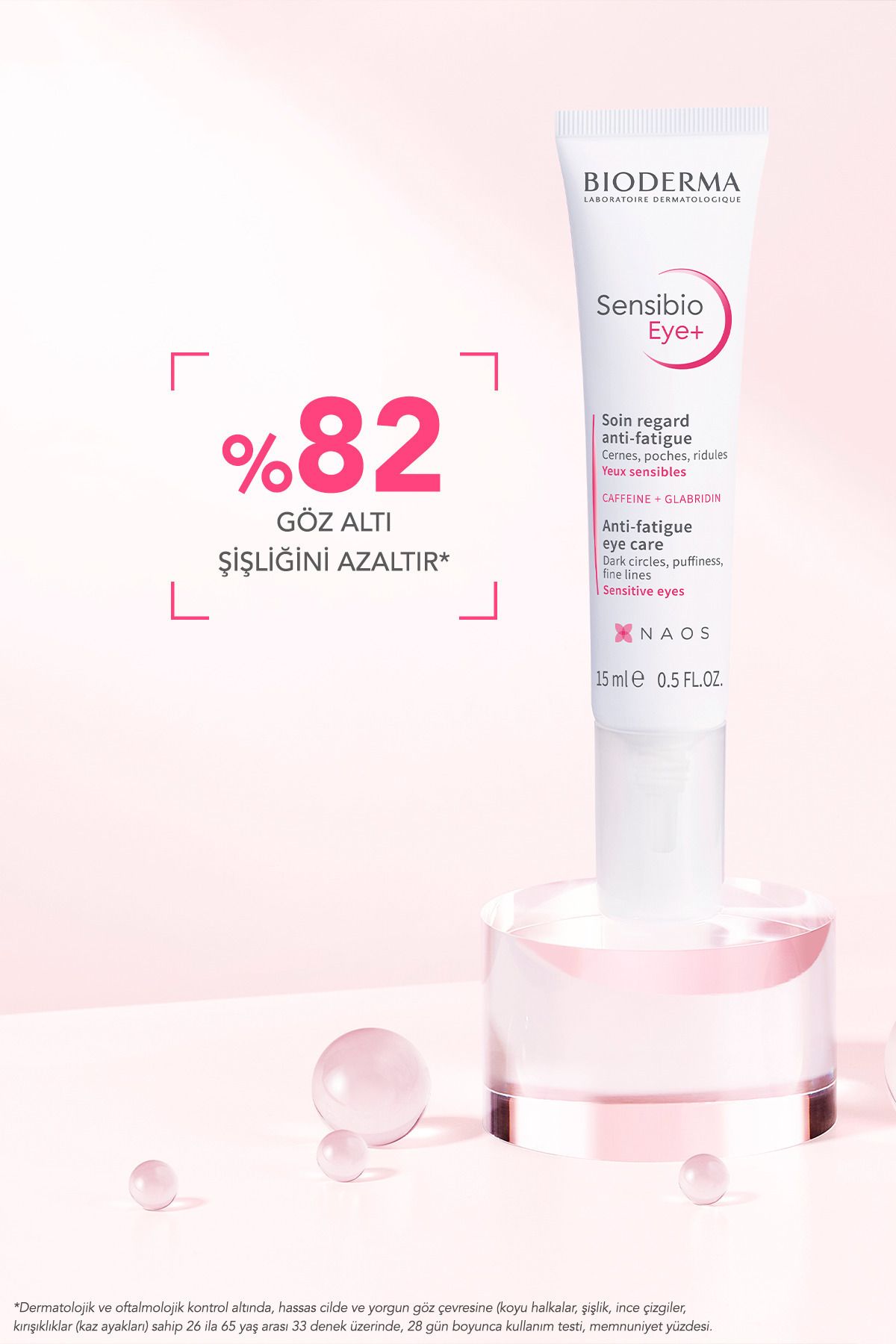 کرم دور چشم ضد چروک بایودرما حجم 15 ml