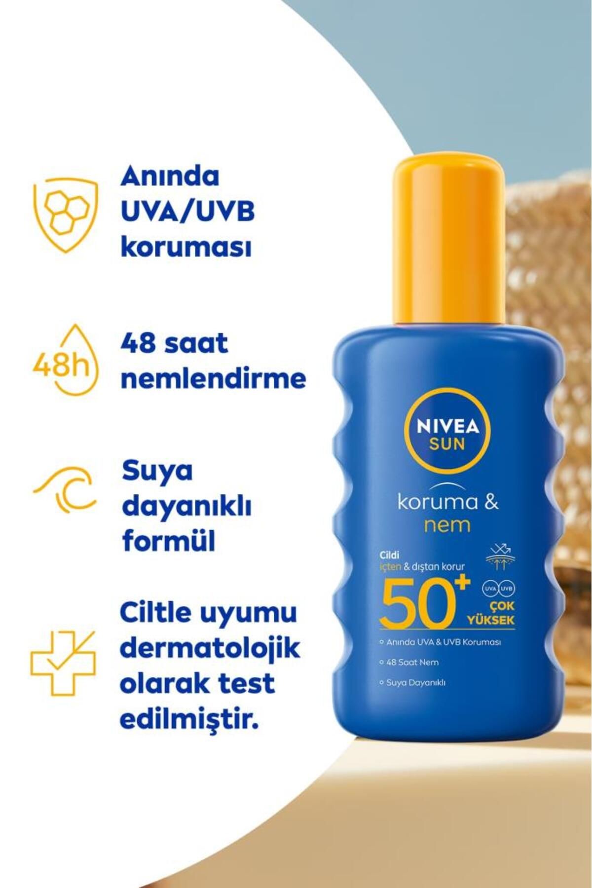 ست اسپری ضد آفتاب و روغن برنزینگ NIVEA