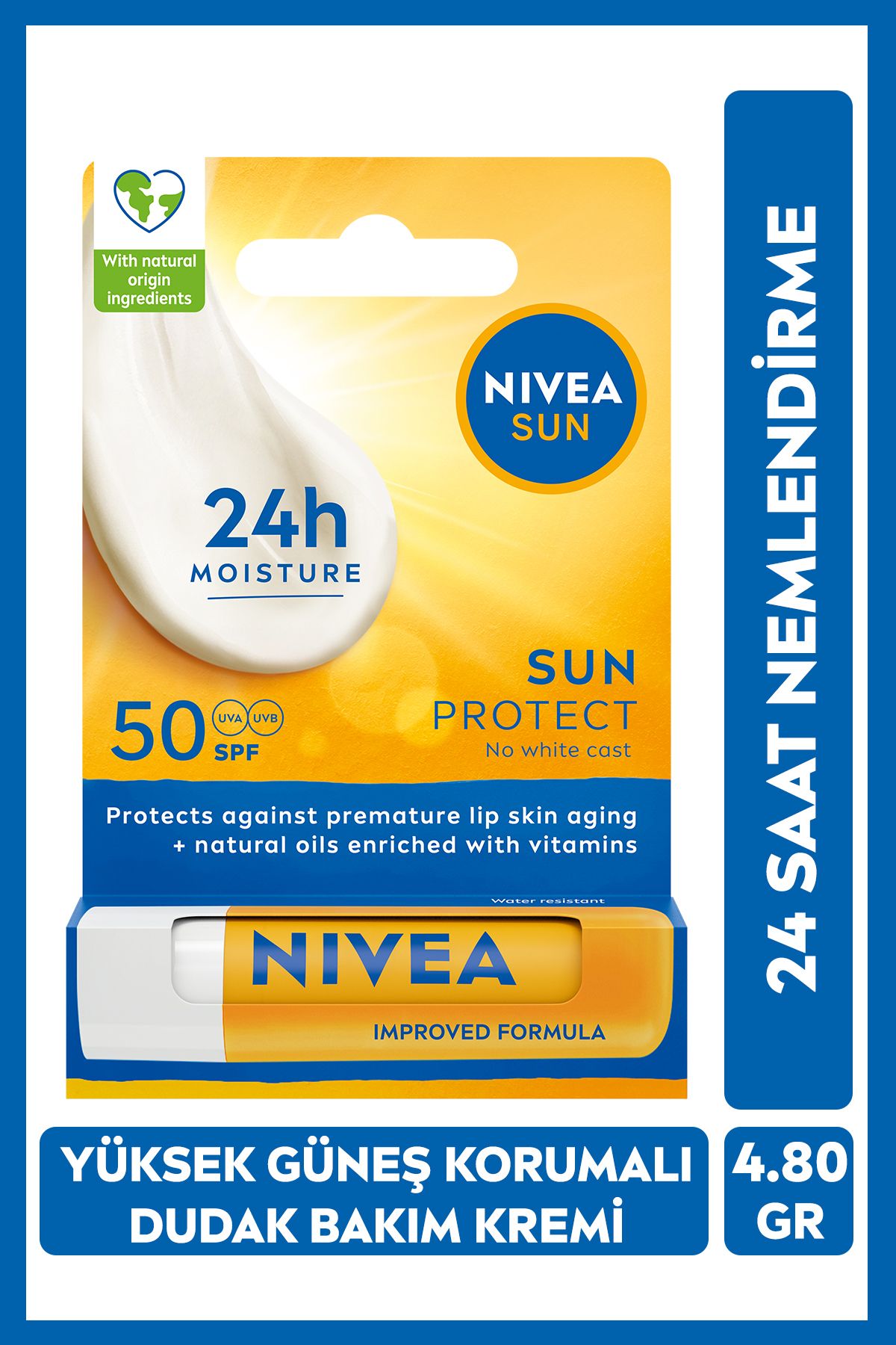 ست اسپری ضد آفتاب بدن بی رنگ و بالم لب NIVEA حجم 200 ml