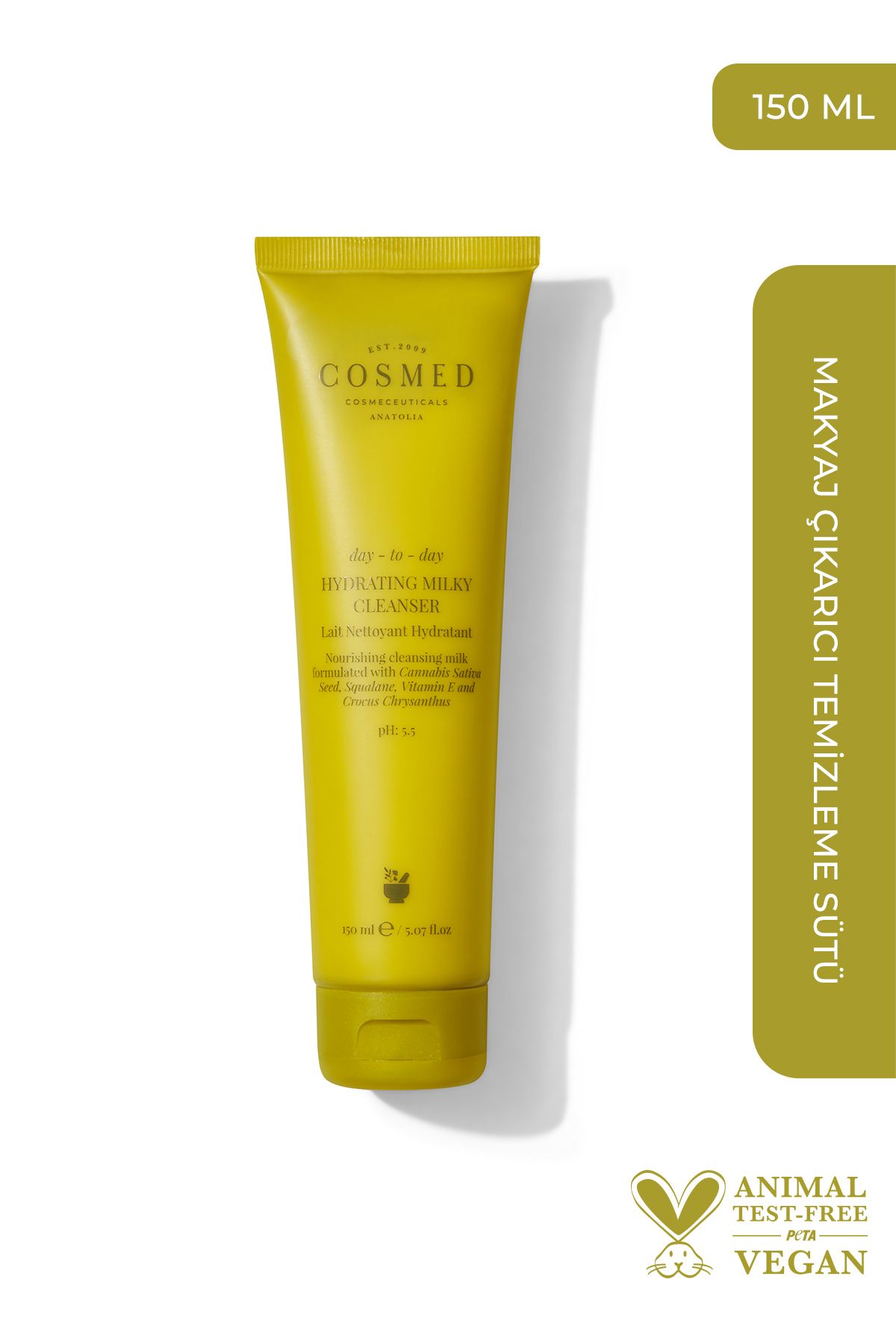 شیر پاک کن پوست خشک COSMED حجم 150 ml