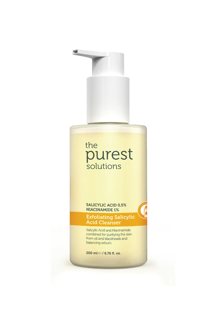 ژل پاک کننده جوش سر سیاه پوست های چرب و مختلط The Purest حجم 200 ml