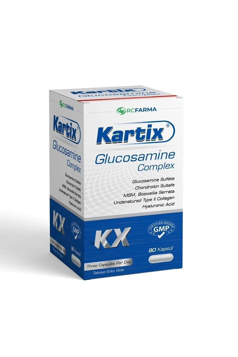 کپسول کمپلکس گلوکوزامین Kartix - بسته ۹۰ عددی
