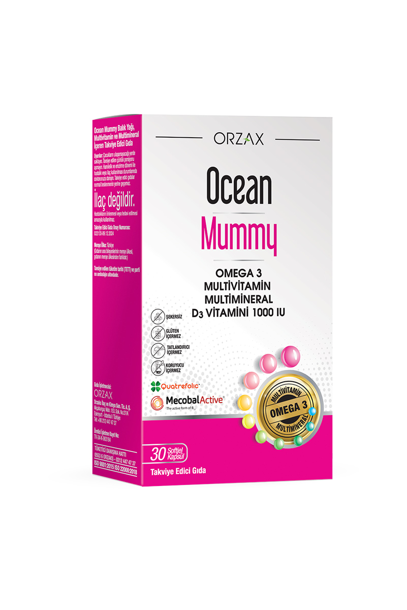 کپسول مولتی‌ ویتامین دوران بارداری Ocean – بسته 30 عددی