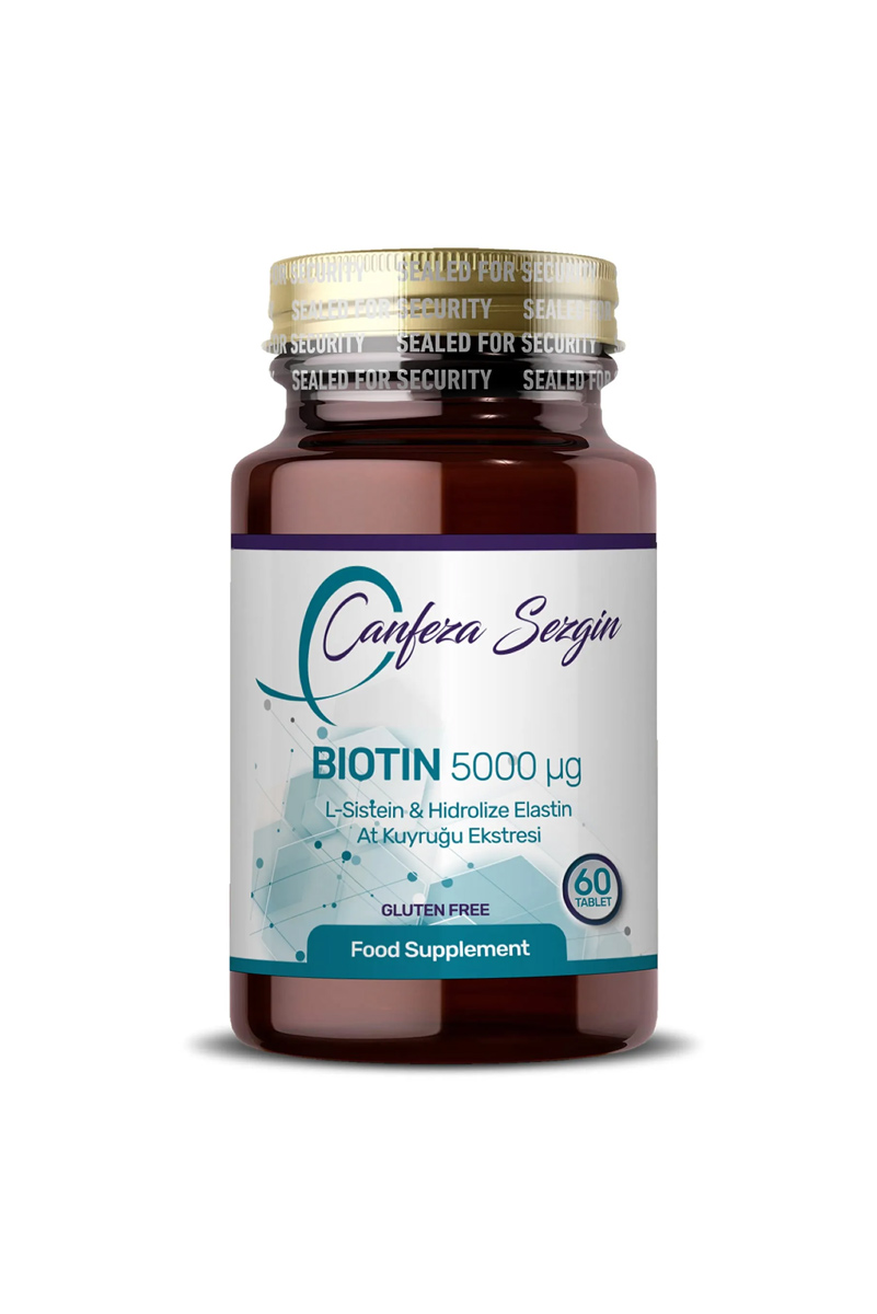 کپسول بیوتین ال-سیستئین و الاستین Canfeza Sezgin - بسته 60 عددی