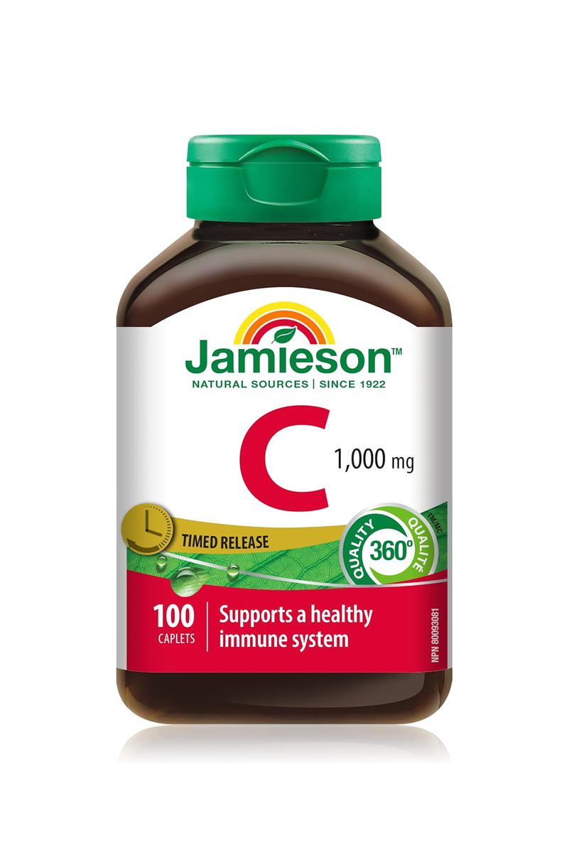 قرص ویتامین C مقدار ۱۰۰۰ میلی گرم برند Jamieson – بسته 100 عددی