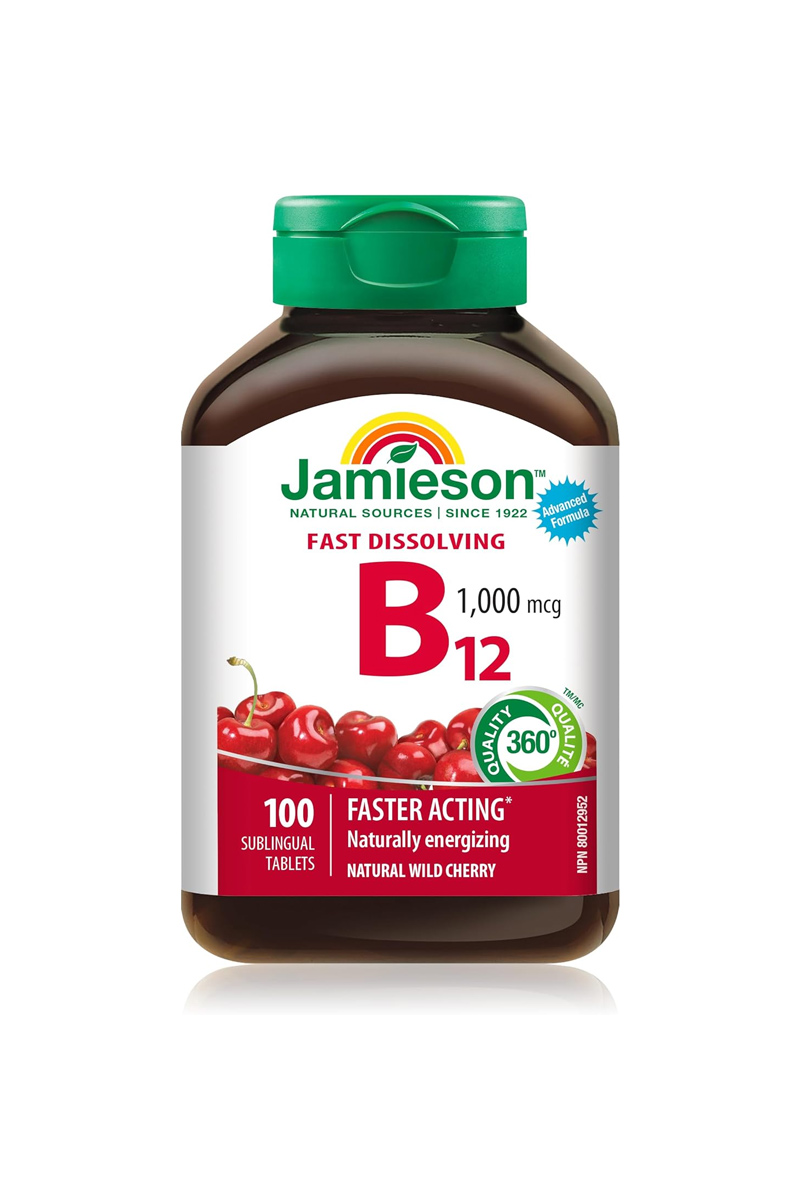 قرص زیرزبانی ویتامین B12 برند Jamieson - بسته 100 عددی