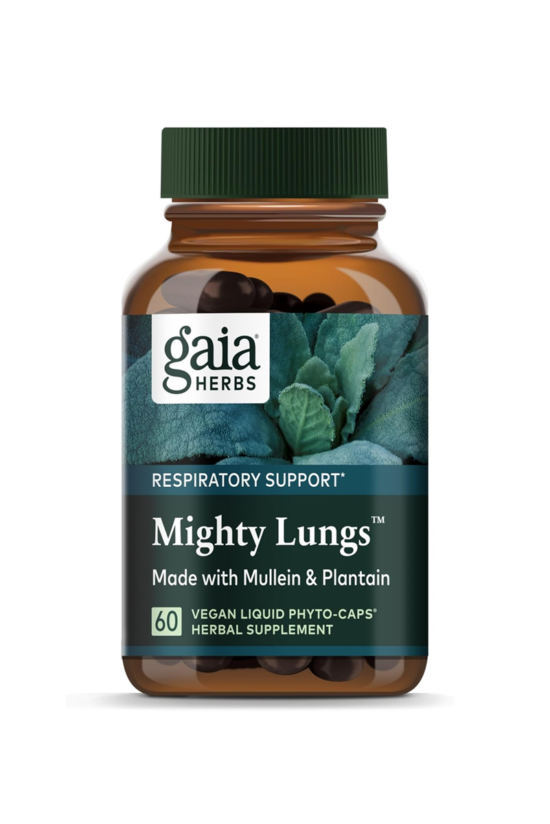 کپسول مایع گیاهی حفظ سلامت ریه Gaia Herbs – بسته ۶۰ عددی
