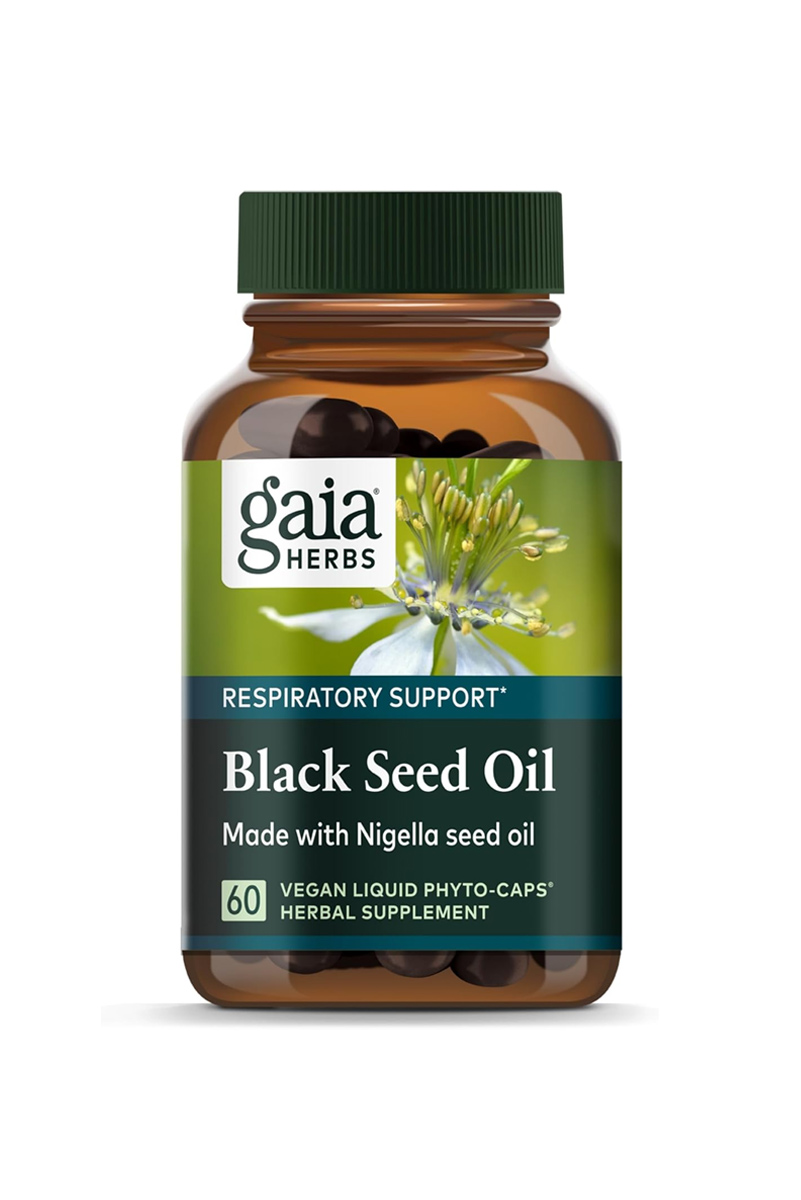 کپسول مایع گیاهی روغن سیاه دانه Gaia Herbs - بسته ۶۰ عددی