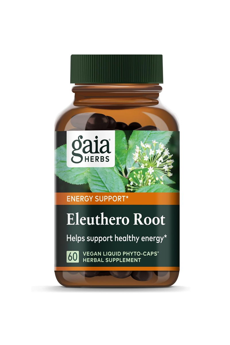کپسول مایع گیاهی ریشه Eleuthero برند Gaia Herbs - بسته ۶۰ عددی