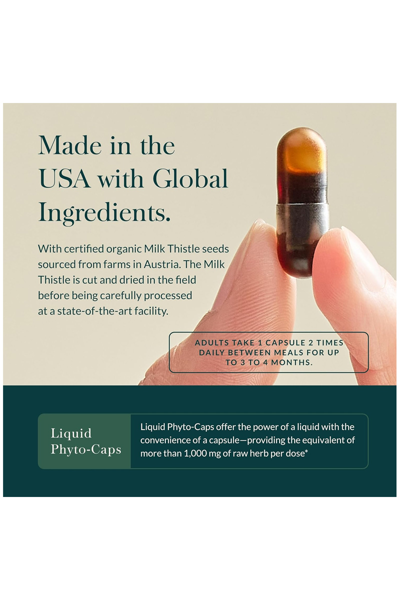 کپسول مایع گیاهی پاکسازی کبد Gaia Herbs - بسته ۶۰ عددی