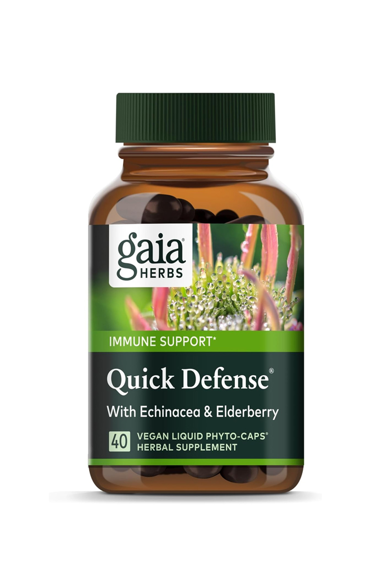 کپسول گیاهی مایع Quick Defense برند Gaia Herbs - بسته ۴۰ عددی